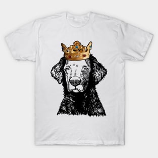 Curly-Coated Retriever Dog King Queen Wearing Crown T-Shirt